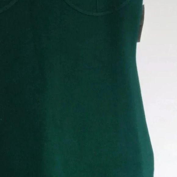 Abercrombie & Fitch Women's emerald green Corset Midi Sweater knit Dress Size  M - Picture 8 of 10